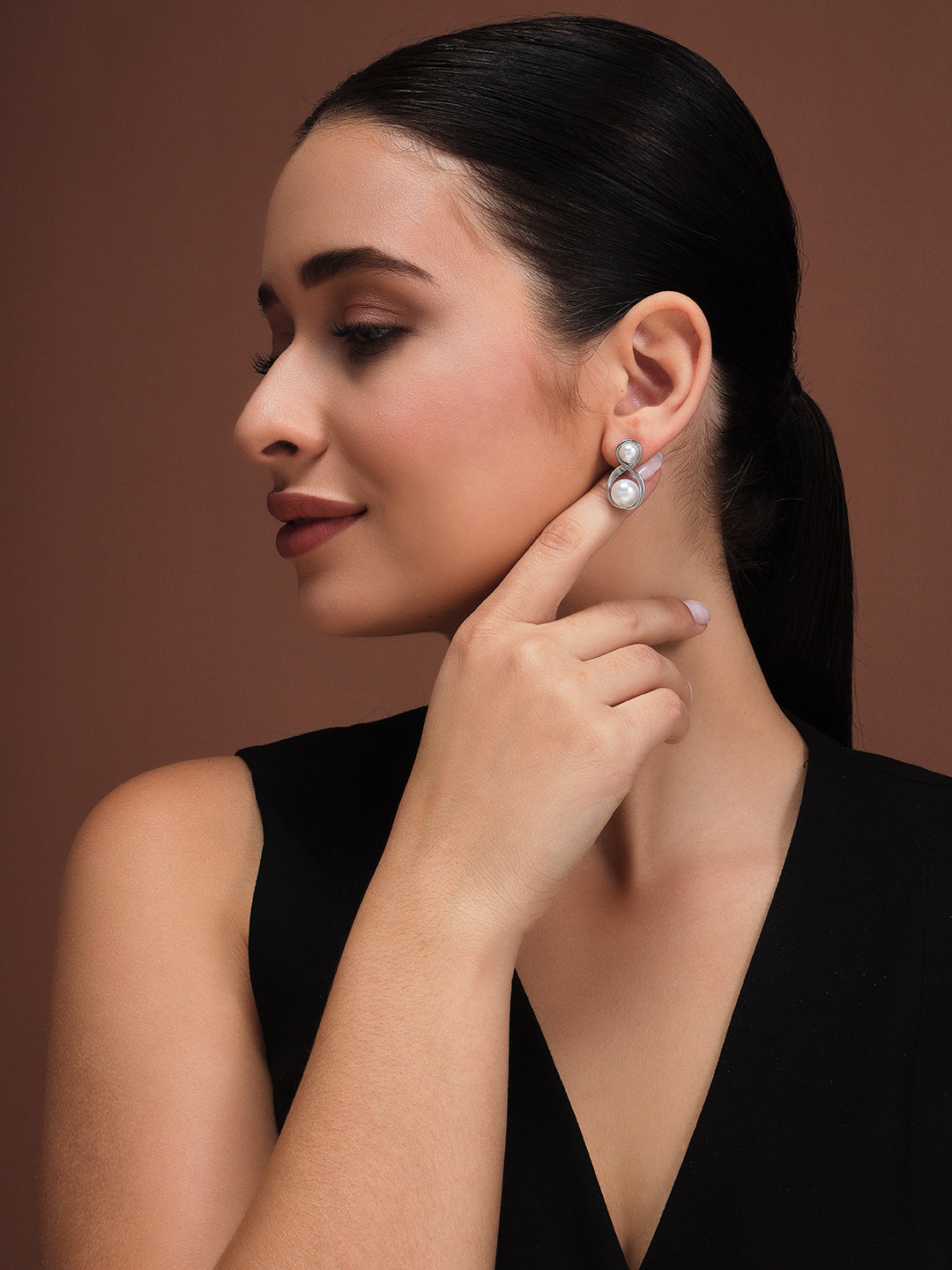 Silver Infinity Earrings
