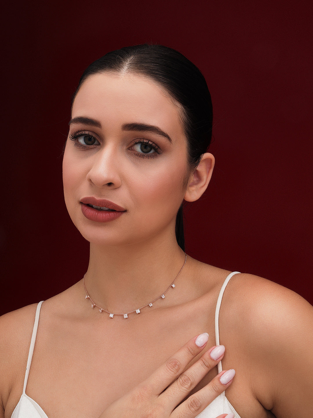 Princess Cut Diamond Necklace